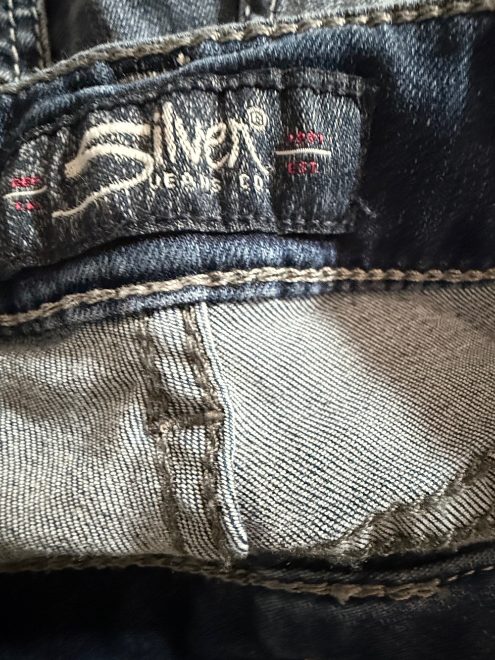 Silver Jeans Dark Blue Denim Bermuda Shorts - Picture 5 of 6